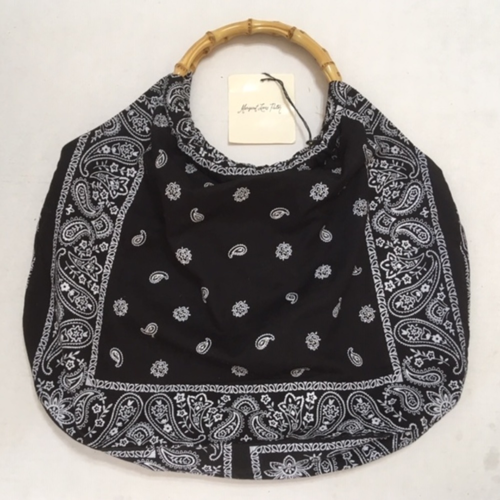 Margaret Loves Peter Hand Loomed Black/White L Bag